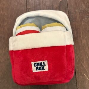 Beer/ cooler dog toy. Brand new